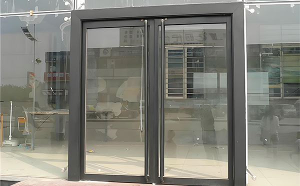 镇坪玻璃地弹门